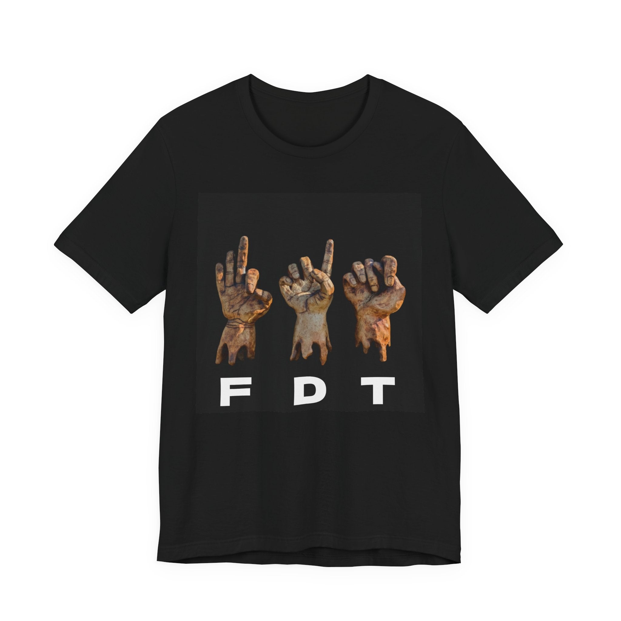 FDT ASL Hands Graphic Tee — Three Hands Designed by Artist Ngan Ho