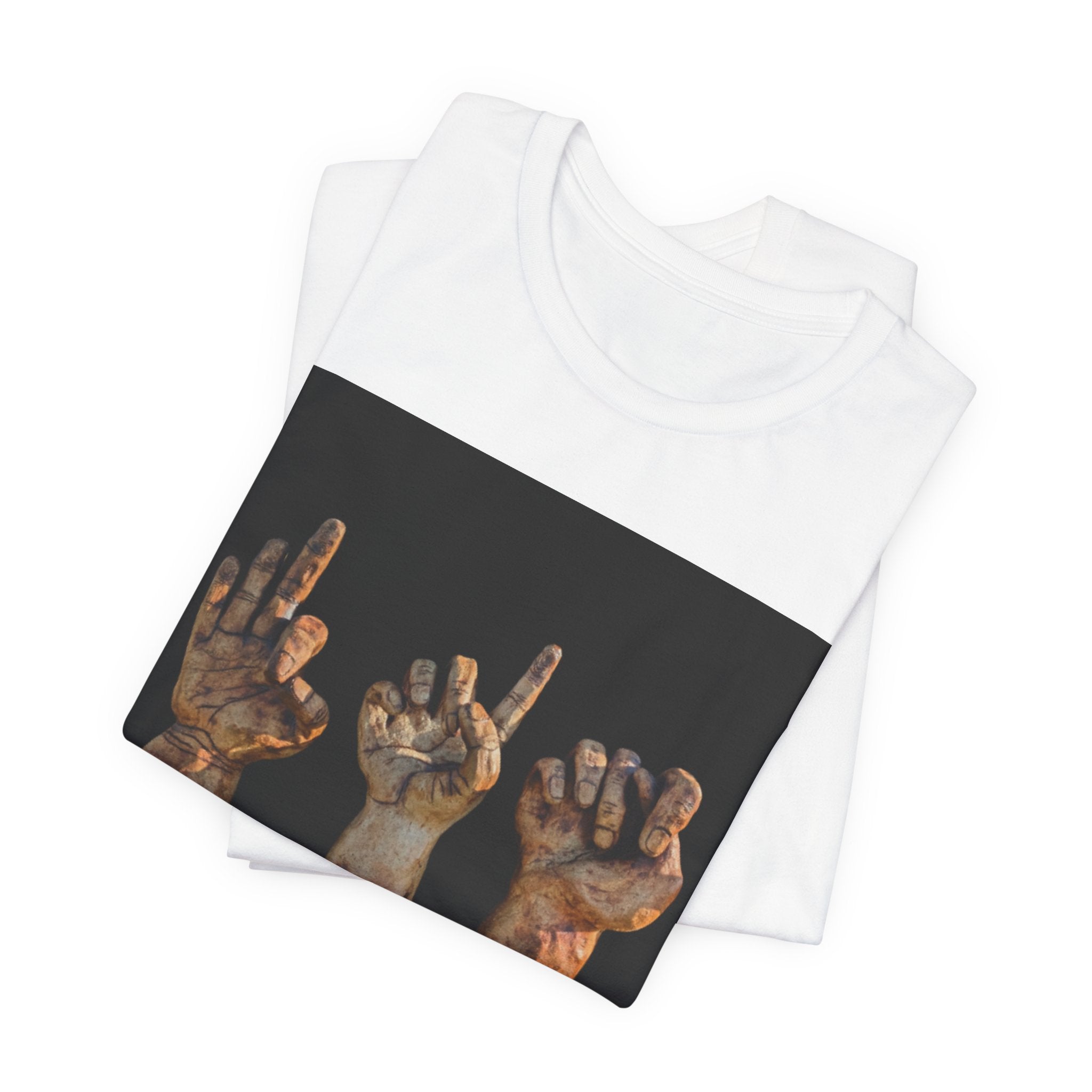 FDT ASL Hands Graphic Tee — No Words Needed Designed by Artist Ngan Ho